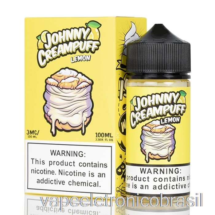 Vape Recarregável Limão - Johnny Creampuff - 100ml 0mg